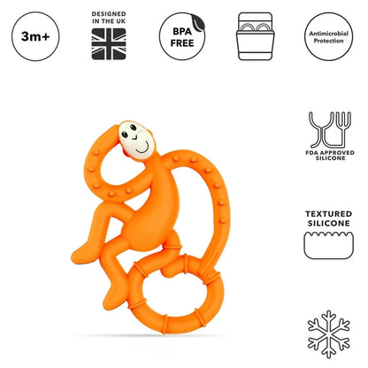 Matchstick Monkey Mini Teether (Orange)