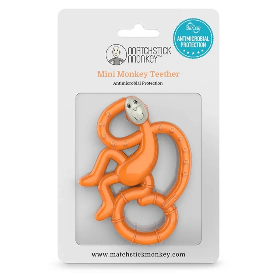 Matchstick Monkey Mini Teether (Orange)