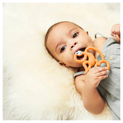 Matchstick Monkey Mini Teether (Orange)
