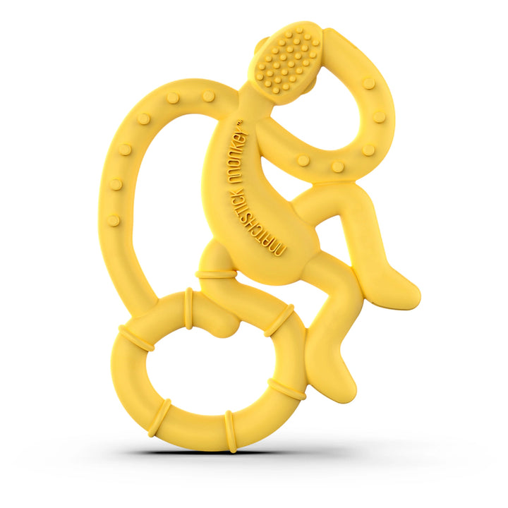 Matchstick Monkey Mini Monkey Teether (Yellow)