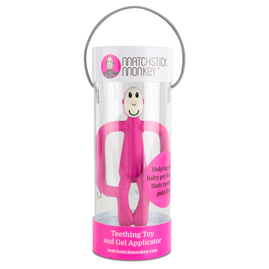 Matchstick Monkey Teething Toy (Pink)