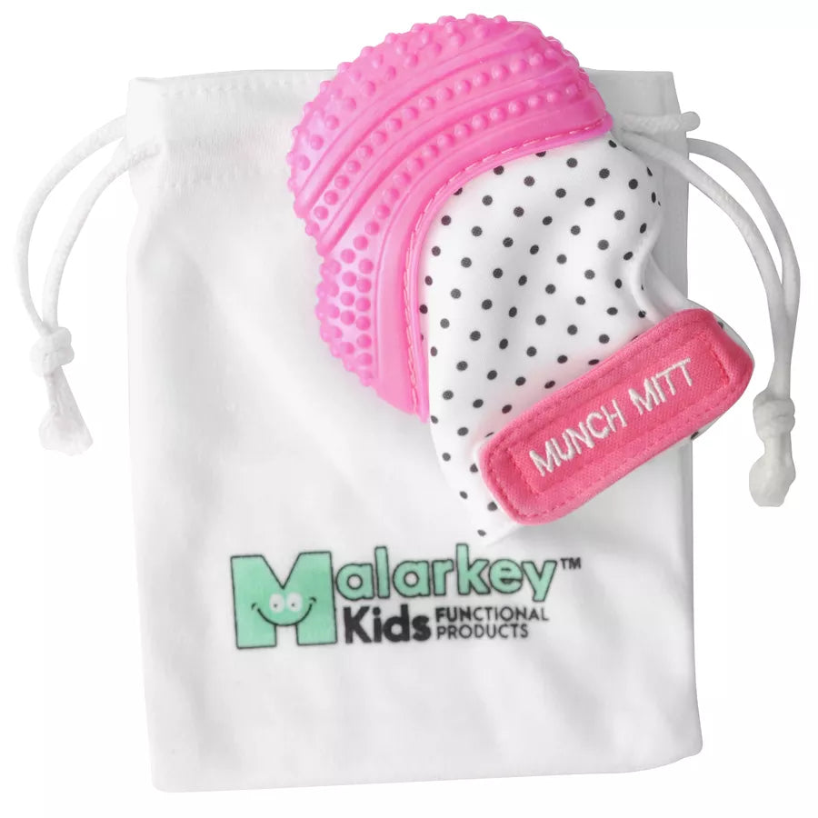 Malarkey Kids Munch Mitt Polka Dots (Pink)