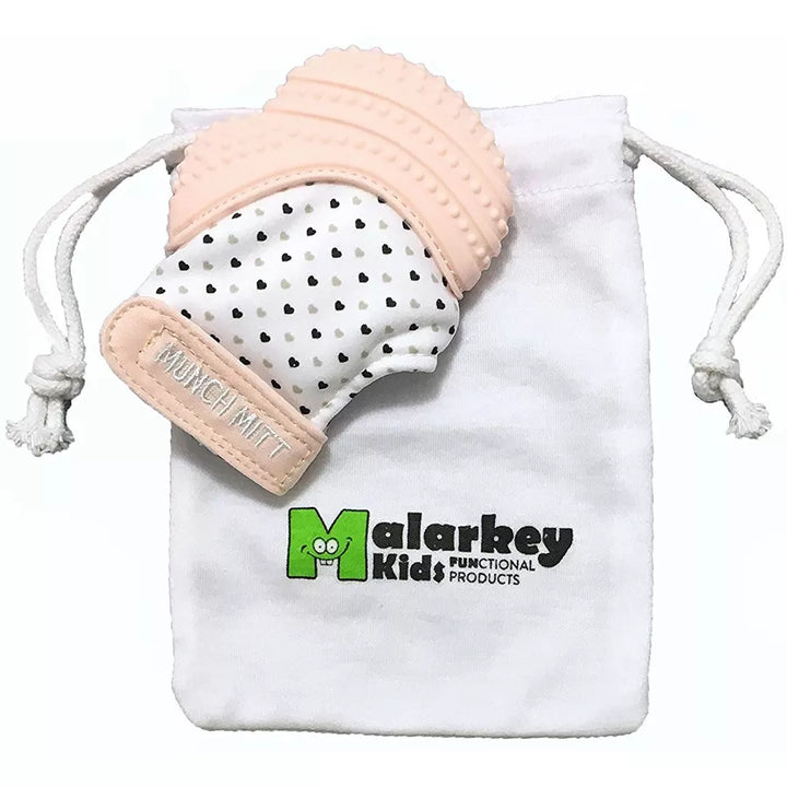 Malarkey Kids Munch Mitt Hearts (Pastel Pink)