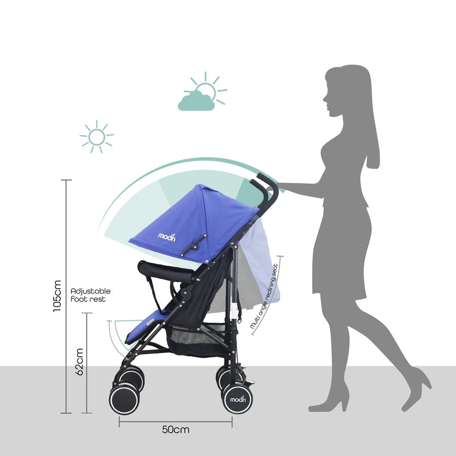 Moon Neo Plus Light Weight Travel Stroller (Royal Blue)
