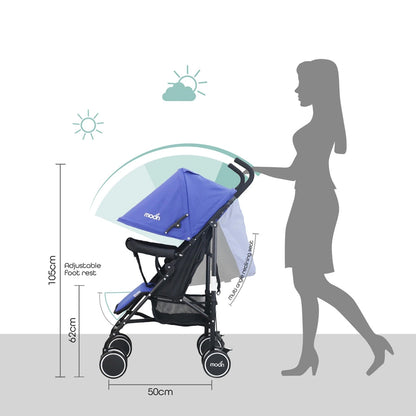 Moon Neo Plus Light Weight Travel Stroller (Royal Blue)