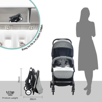 Moon Travel Lite Cabin Stroller (Cool Grey)
