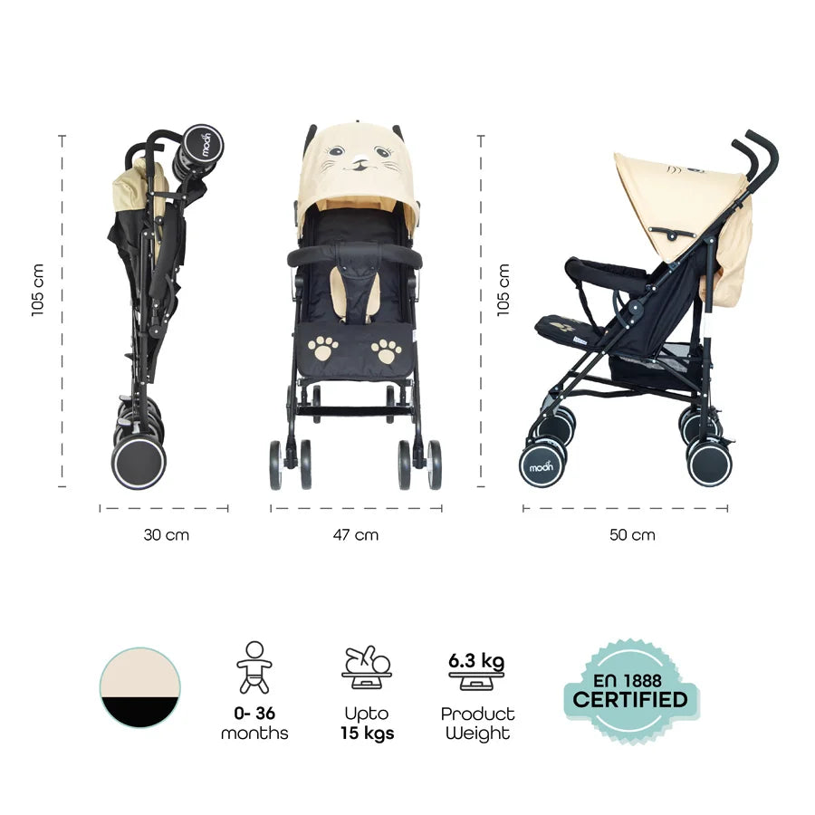 Moon Safari Stroller Character - Cat