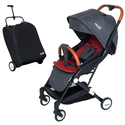 Moon Ritzi Travel Cabin Stroller (Black-Red)