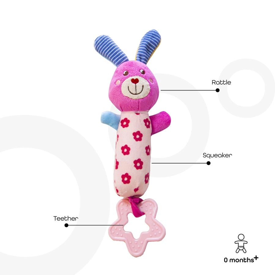 Moon Soft Rattle Toy Bunny