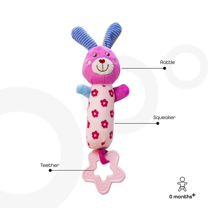 Moon Soft Rattle Toy Bunny