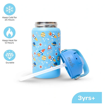 Moon Kids Insulated Water Bottle (Space Adventure)