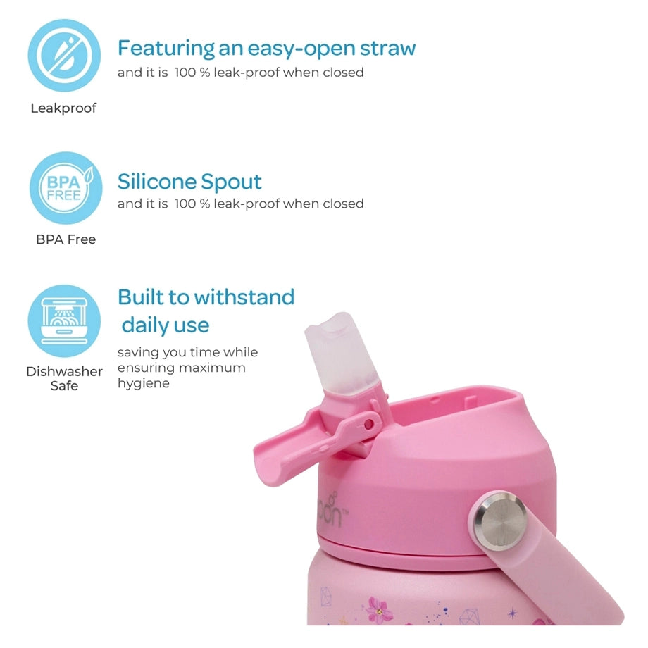 Moon Kids Insulated Water Bottle (Unicorn)