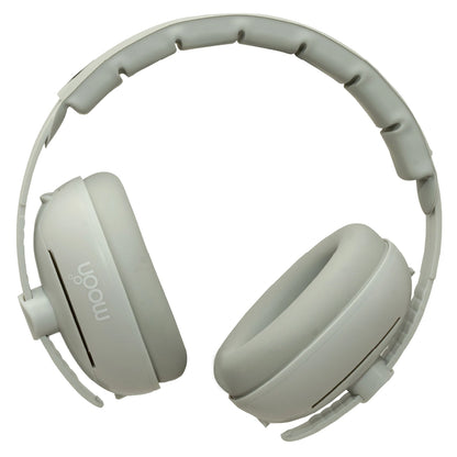 Moon Noise Cancelling Convertible Ear Muffs for Newborns & Toddlers 0-36 Months (Grey)