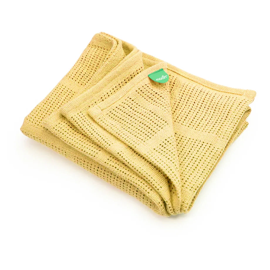 Moon Organic Cellular Blanket