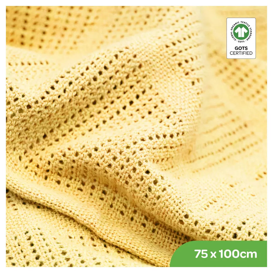 Moon Organic Cellular Blanket