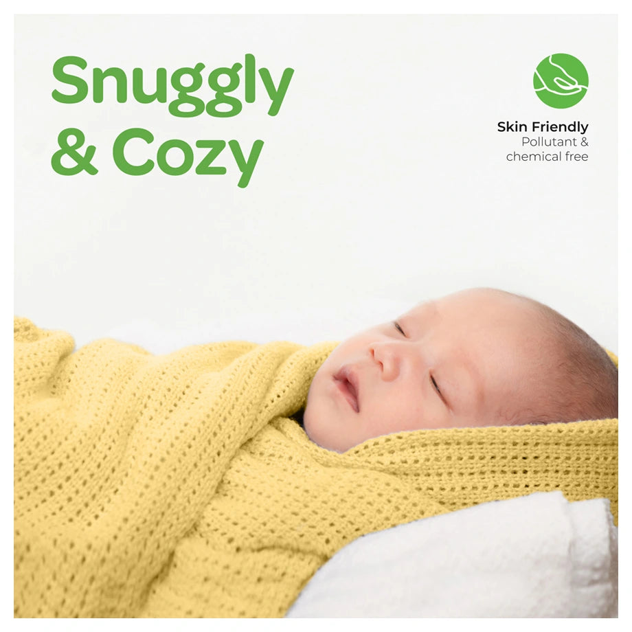 Moon Organic Cellular Blanket