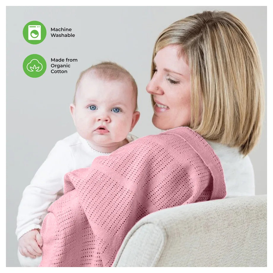 Moon Organic Cellular Blanket