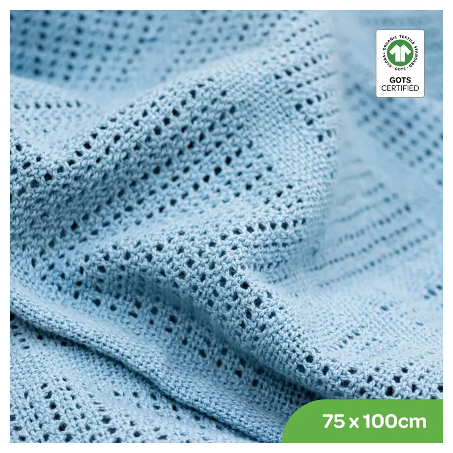 Moon Organic Cellular Blanket