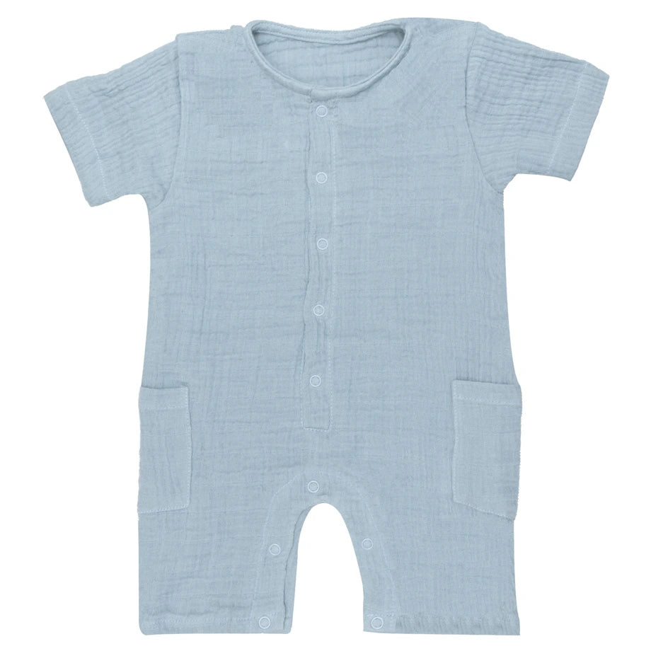 Moon Organic Crinkle Muslin Romper