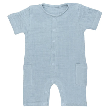 Moon Organic Crinkle Muslin Romper