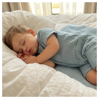 Moon Organic Crinkle Muslin Romper