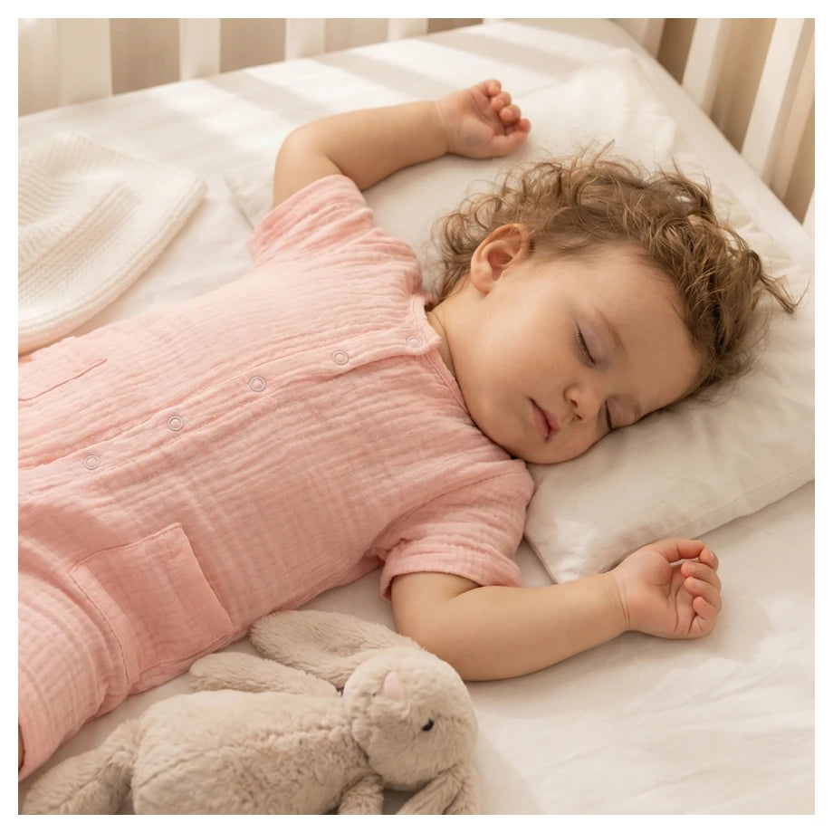 Moon Organic Crinkle Muslin Romper