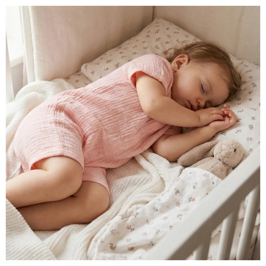 Moon Organic Crinkle Muslin Romper
