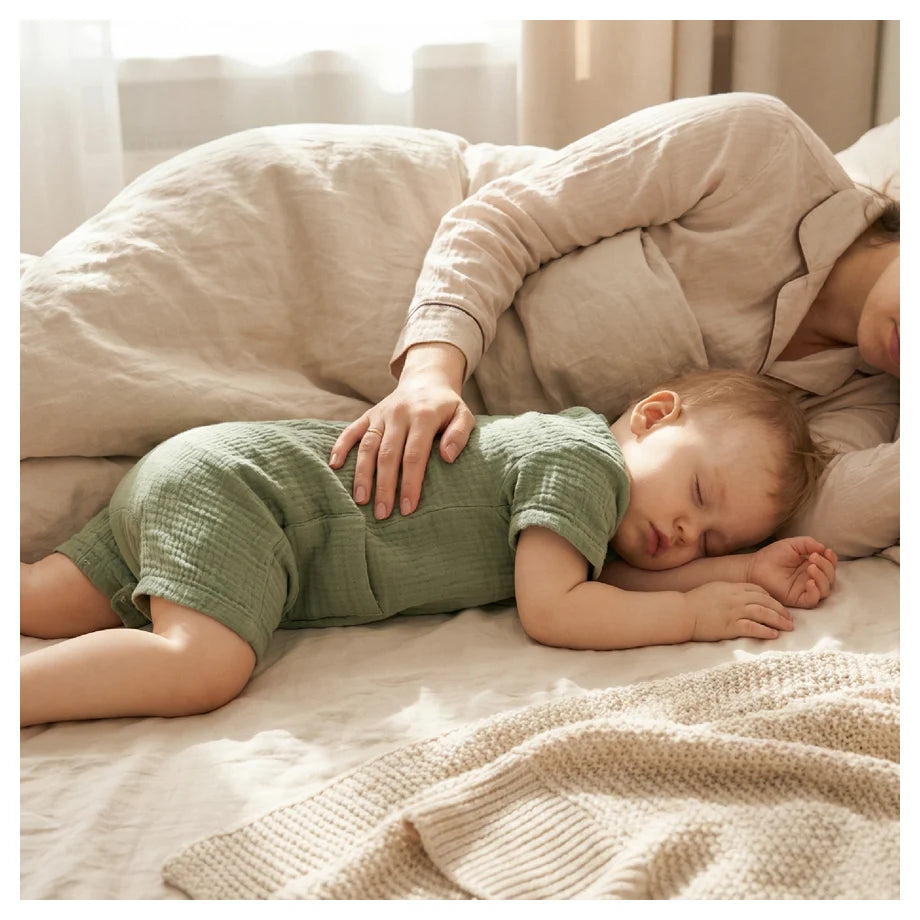 Moon Organic Crinkle Muslin Romper