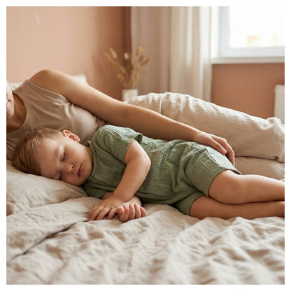 Moon Organic Crinkle Muslin Romper