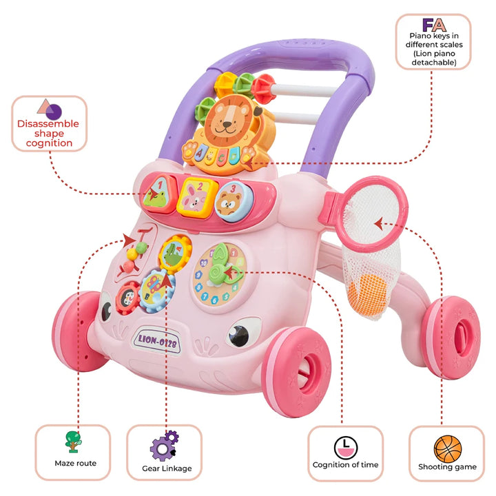 Moon Baby Push Activity Walker Weight Increase Tank Design