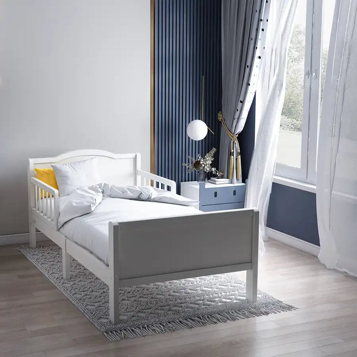 Moon Wooden Bed (White)