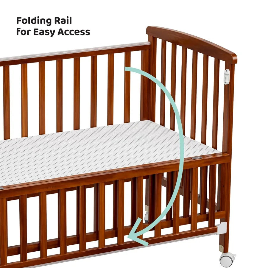 Moon Portable Crib (Light Brown)