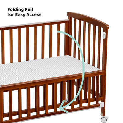 Moon Portable Crib (Light Brown)