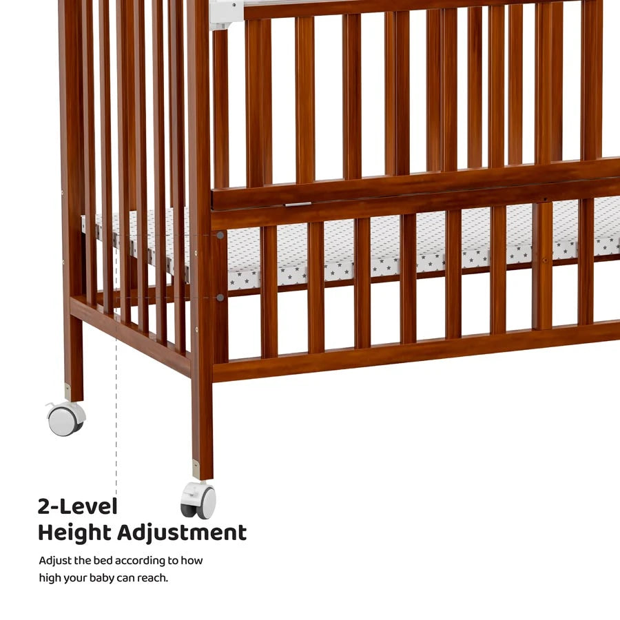 Moon Portable Crib (Light Brown)