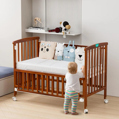 Moon Portable Crib (Light Brown)