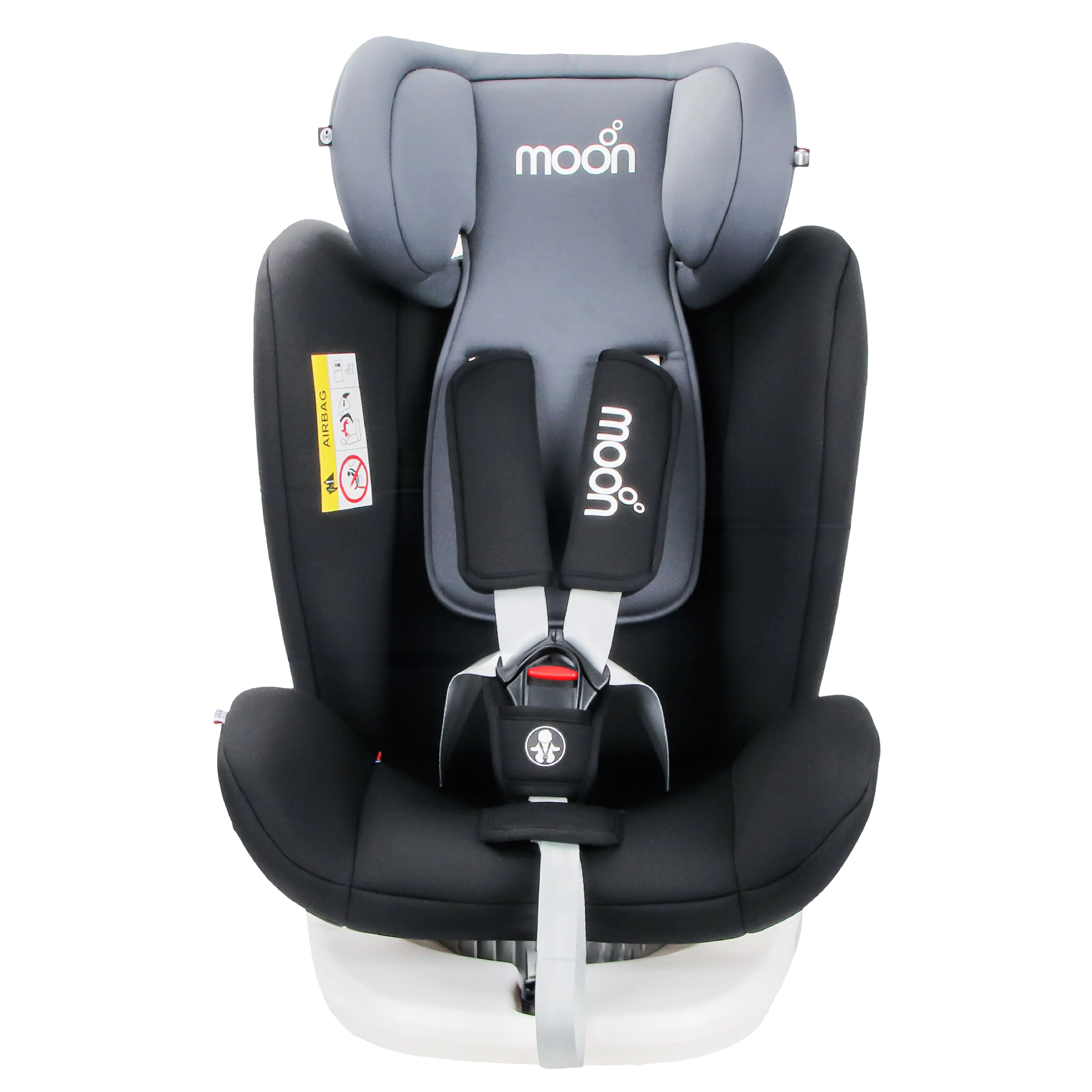 Moon - Gyro Baby Car Seat For Child Group 0+/1/2/3 (0-36 Kg/0-12 Year) Isofix+ Top Tether Rotation 360° - Black