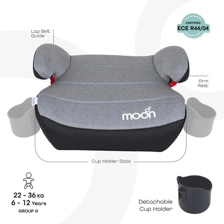 معزز القمر مع Isofix (رمادي) معزز القمر مع Isofix (رمادي)