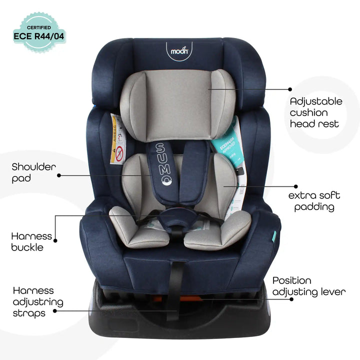 Moon Sumo Baby/Infant Car Seat Group 0,1,2 (Navy Blue)