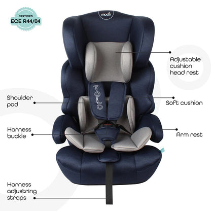Moon Tolo Baby/Kids Car Seat Group 1,2,3 (Navy Blue)