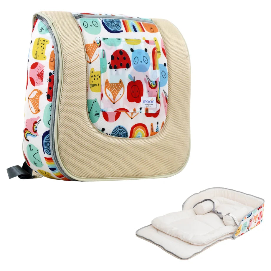 Moon Travalo Travel Baby Bed & Backpack Animal