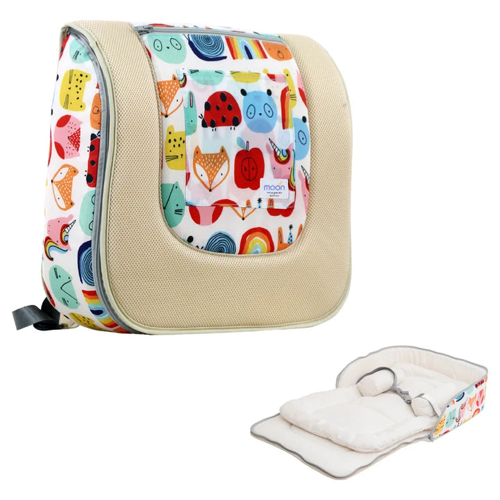 Moon Travalo Travel Baby Bed & Backpack Animal