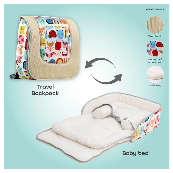 Moon Travalo Travel Baby Bed & Backpack Animal
