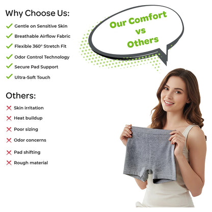 Moon Disposable Postpartum Underwear Soft Stretchable Pack of 8 (Grey)