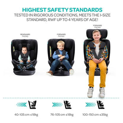Moon Gyro Pro i-Size 360° Rotating Car Seat ISOFIX (Black)