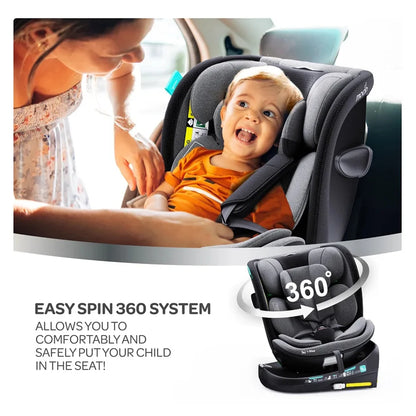 Moon Gyro Pro i-Size 360° Rotating Car Seat ISOFIX (Grey)