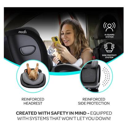 Moon Gyro Pro i-Size 360° Rotating Car Seat ISOFIX (Grey)