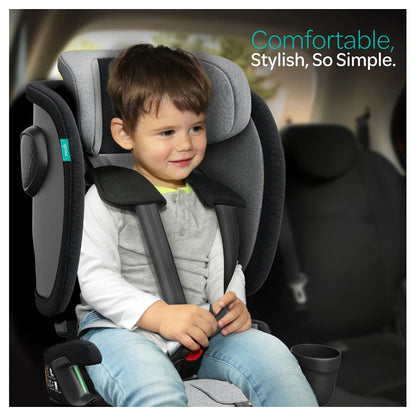 Moon Folda Max Foldable Car Seat with ISOFIX & Top Tether (Black)