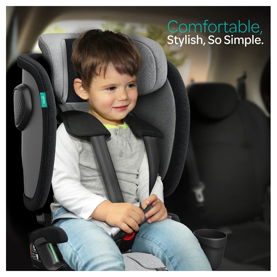 Moon Folda Max Foldable Car Seat with ISOFIX & Top Tether (Black)