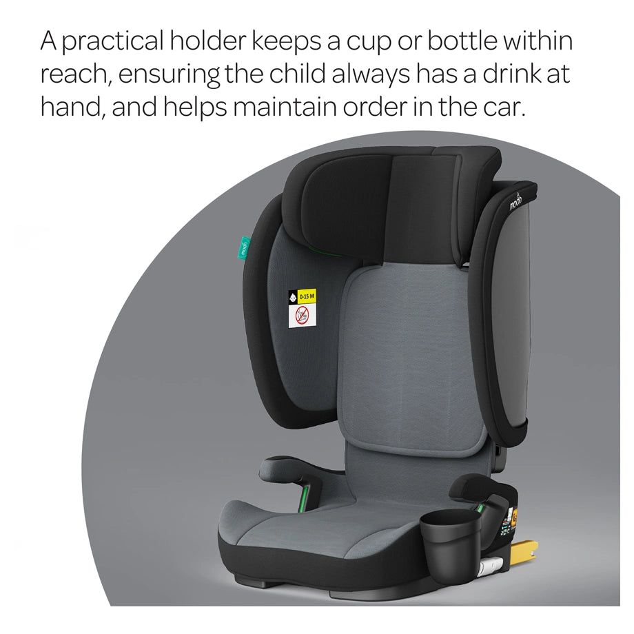 Moon Folda Go Foldable Car Seat ECE R129 i-Size with ISOFIX (Black)