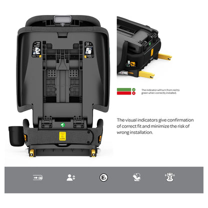 Moon Folda Go Foldable Car Seat ECE R129 i-Size with ISOFIX (Black)